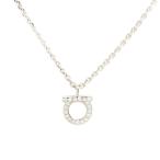 サルバトーレフェラガモ Salvatore Ferragamo ネックレス 760131-696655 レディース ガンチーニ GANCINO GCOLLO STRASS CRYSTAL PALL LUC シルバー