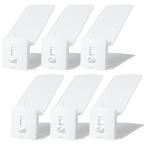 like-it 靴 ホルダー 高さ調節機能付き 6P シューズペースセーバー ホワイト 幅10x奥27.2x高10~18.5cm SH-01