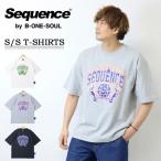 SALE セール Sequence シーケンス フレイムカレッジロゴ 半袖 Tシャツ 半T メンズ レディース ユニセックス ビッグシルエット 半袖Tシャツ 2570018