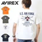 AVIREX アヴィレックス サンダーバーズ パッチ 刺繍 プリント 半袖Tシャツ メンズ アビレックス 送料無料 783-3134052