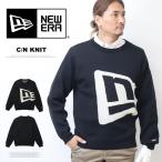 NEW ERA GOLF ニューエラ ゴルフ ニットセーター フラッグロゴ クルーネック ブラック メンズ ゴルフウェア 送料無料 14669877