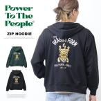 POWER TO THE PEOPLE パワートゥザピープル タイガー刺繍 スウェットジップパーカー トラ 虎 裏毛 フーディ メンズ 送料無料 5301046
