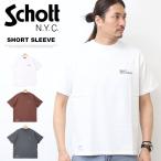 Schott ショット ニューヨークシティ ワンポイント刺繍 半袖Tシャツ 半T メンズ 送料無料 782-6134004