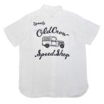 ショッピングCROW OLD CROW WHISKEY DELIVERY - S/S SHIRTS (WHITE) オールドクロウ スピードショップ 半袖 ワークシャツ /SPEED SHOP/スピードショップ/GLADHAND