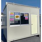 中古ハウス2.2坪(CT-32J 三協フロンテア)プレハブ 仮設ス-パ-ハウス 事務所 店舗 倉庫物置(メ-カ-整備品＆1年保証付)★入口 窓の位置変更OK！東北〜九州