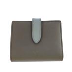 CELINEセリーヌ スモール ストラップウォレット 2つ折り財布/グレー/翌日配送可/b250910/589472