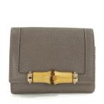  Gucci bamboo * складывать футляр для визитных карточек футляр для карточек /257020/ серый × Gold × бежевый /GUCCI на следующий день рассылка возможно /221289