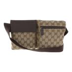 グッチ GGキャンバス・ボディバッグ/ウエストポーチ/28566/ベージュ/ダークブラウン/GUCCI/RF3/b191030/315364