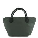  прекрасный товар * Herve Chapelier кожа руль лодка type большая сумка S Gris * ручная сумочка / серый × черный /Herve Chapelier на следующий день рассылка возможно /206835