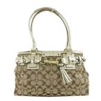  Coach signature * ручная сумочка /F13065/ бежевый × Gold /COACH на следующий день рассылка возможно /207894