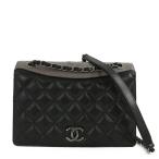  прекрасный товар * Chanel ba Rely na* matelasse стеганое полотно цепь сумка на плечо /A93012Y60985/ черный × серый × серебряный /CHANEL /208082