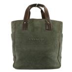  Coach большая сумка * замша кожа /5995/ серый серия × темно-коричневый /COACH на следующий день рассылка возможно /207501