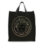  прекрасный товар * Gianni Versace mete.-sa заклепки большая сумка /DFB5399/ черный × Gold /GIANNI VERSACE на следующий день рассылка возможно /208114