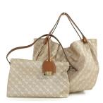 ゲラルディーニ アクセサリーポーチ付き トートバッグ/グレージュ系×ブラウン/Gherardini 翌日配送可/221126