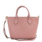  прекрасный товар * Gucci GG signature кожа *2WAY сумка на плечо * кожа /432124/ розовый /GUCCI на следующий день рассылка возможно /207718