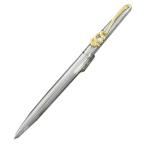ミキモト パール付き・ツイストボールペン ケース付き/シルバー×ゴールド×ホワイト/MIKIMOTO 翌日配送可/213458