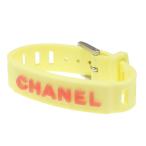 シャネル ロゴラバー ブレスレット イエロー-16.9g/イエロー×レッド/CHANEL /RF4/h190529/291790