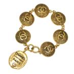 シャネル ブレスレット ココマーク カンボンプレート/合金/メッキ-41.2g/ゴールド/CHANEL 翌日配送可/h191010/312262