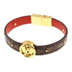 ルイヴィトン モノグラム・ブラスレLVサークルリバーシブル・ブレスレット/M6268F/ブラウン×レッド/LOUIS VUITTON/RF1/h191105/315154
