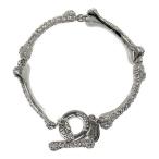 ヴィヴィアンウエストウッド ボーンラインストーンブレスレット/合金/メッキ-24.5g/シルバー/Vivienne Westwood 翌日配送可/h200919/361769