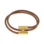 エルメス トゥルニス レザーラップブレスレット/ゴールド・ブラウン/HERMES 翌日配送可/RF4/h201117/367262