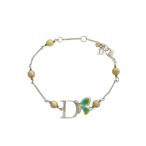 クリスチャンディオール バタフライロゴ コスチュームパールブレスレット/合金/メッキ-5.3g/Christian Dior 翌日配送可/h201126/370490