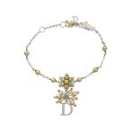 クリスチャンディオール スノーフレークロゴ コスチュームパールブレスレット/合金/メッキ-6.1g/Christian Dior 翌日配送可/h201126/370491