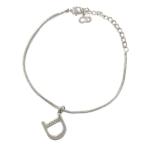 クリスチャンディオール Dロゴブレスレット/合金/メッキ-5.0g/シルバー/Christian Dior 翌日配送可/h220509/440277