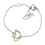 クリスチャンディオール ロゴ  シェルハートブレスレット/合金/メッキ-4.0g/シルバー/Christian Dior /RF4/h220606/445059