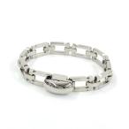 サルヴァトーレフェラガモ ガンチーニチェーンブレスレット/合金/メッキ-35.6g/シルバー/Salvatore Ferragamo 翌日配送可/h220614/446341