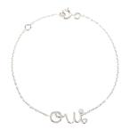 クリスチャンディオール Oui（ウィ）ダイヤモンドブレスレット/K18WG/1.8g/0.03ct/ホワイトゴールド/Christian Dior 翌日配送可/RF4/h200625/347213
