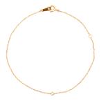 0.03ctsiena rose бриллиант простой дизайн браслет K10PG/416-0.4g S5600010B розовое золото SIENA ROSE /h260327/609169