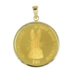 ニュージーランド造幣局 ピーターラビット金貨 1/10oz ペンダントトップ/K24コイン-3.6g/ゴールド/The New Zealand Mint /RF2/h210604/395992