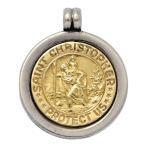 TIFFANY & Co. Tiffany цент Christopher подвеска с цепью /Sv925×K18/750 комбинированный -10.9g/ серебряный × Gold / на следующий день рассылка возможно /h251015/593306