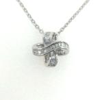 テーパーダイヤモンドペンダントトップ/K18WG/750-1.3g/0.25ct/ホワイトゴールド 翌日配送可/h220121/419635