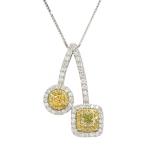 2P・ダイヤモンド・ダイヤモンドペンダントトップ/Pt950-Pt850-3.5g/0.28ct/FD:0.071ct/シルバー 翌日配送可/h220616/446428