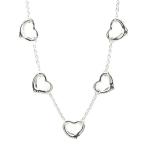 ティファニー エルサペレッティ・オープンハート・5連ネックレス・ペンダント/Sv925/シルバー/TIFFANY ＆ Co./レディース/h200717/350049