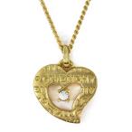 ジバンシー(ジバンシィ) ハートモチーフ ゴールドカラーネックレス・ペンダント・ラインストーンGIVENCHY 翌日配送可/208582