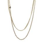 カールラガーフェルド 1Pスワロフスキー レイヤードネックレス/合金/メッキ-11.8g/5378144/ゴールド/KARL LAGERFELD/RF4/h190409/283304