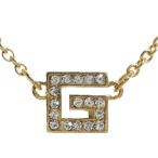 ジバンシー(ジバンシィ) ラインストーンセッティング・ロゴ 17P・ネックレス・ペンダント/合金/メッキ-3.8g/ゴールド/GIVENCHY/h200218/330386