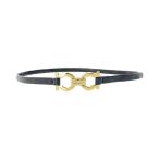 サルヴァトーレフェラガモガンチーニレザーチョーカー・ダブルラップブレスレット・ペンダント/ブラック/Salvatore Ferragamo/RF4/h200625/348325