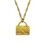 シャネル マトラッセフラップバッグネックレス・ペンダント/合金/メッキ-41.6g/ゴールド/CHA ...