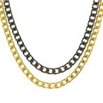 ジバンシー(ジバンシィ) バイカラーロングチェーンネックレス・ペンダント-95.0g/ゴールド/ブラック/GIVENCHY 翌日配送可/RF2/h210429/391094