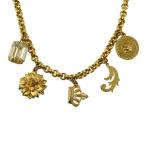 ヴェルサーチ メドゥーサ アイコンチャームチェーンネックレス 85.9g/アンティークゴールドカラー/VERSACE 翌日配送可/h210915/408549