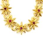 ニナリッチ 24P・フラワーモチーフチョーカーネックレス・ペンダント/合金/メッキ-76.6g/ゴールド/NINA RICCI 翌日配送可/RF1/h220111/422512