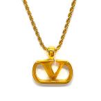 ヴァレンティノガラヴァーニ シグネチャーVロゴネックレス・ペンダント-6.8g/ゴールド/VALENTINO GARAVANI 翌日配送可/h220316/427910