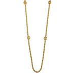 セリーヌ トリオンフロングチェーンネックレス・ペンダント/合金/メッキ-26.7g/ゴールド/CELINE 翌日配送可/h220613/446278