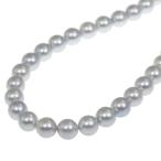 アコヤ真珠/Japan Pearl/パールネックレス・ペンダント/Silver/銀製-38.6g/日本宝石学協会/ブルーグレー 翌日配送可/h190522/291596
