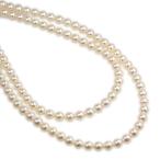 TASAKI（タサキ・田崎真珠） アコヤ真珠/Japan Pearl・ルビー・2連ネックレス・ペンダント/K14WG/585/φ7.2-7.5mm/TASAKI PEARL/h200311/330503