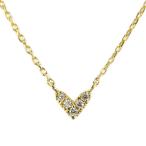 アーカーブラン ローラハート ダイヤモンドネックレス/K18YG-0.7g/0.01ct/AB1172010100/イエロー/ahkah blanc 翌日配送可/207855